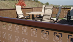 Magnetic Privacy Aluminum Railing