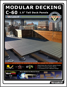Commercial Modular Decking Panels - Versadeck Aluminum Decking 