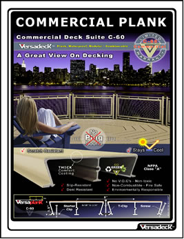 Commercial Plank decking by Versadeck Decking