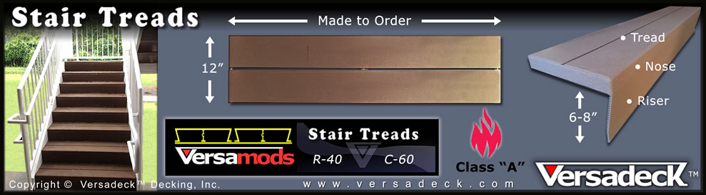 Aluminum Stair Treads by Versadeck Decking